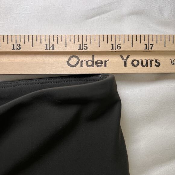 Athleta Stellar Trouser Pants Size L Dark Army Green Zip Pockets Crop Ankle Slim - Picture 9 of 15